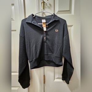 PINK Victoria's Secret Charcoal Turtleneck Top